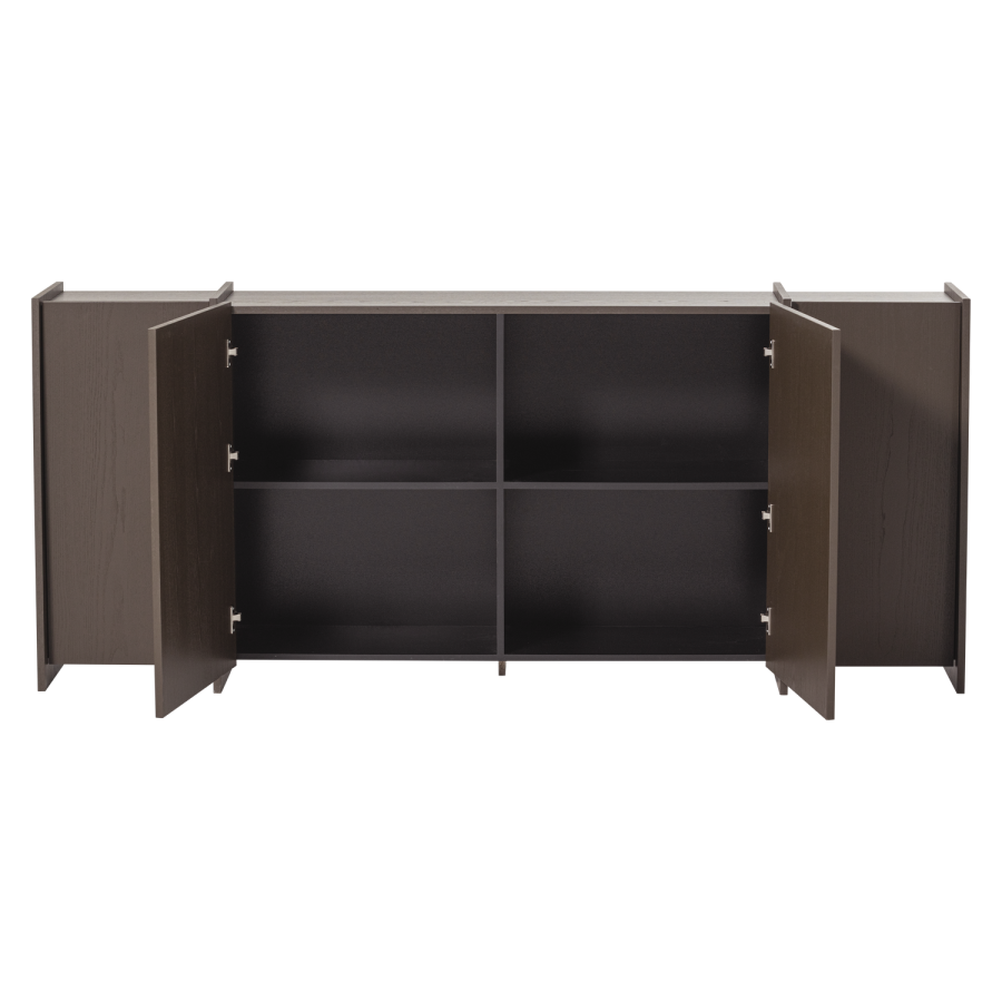 WOOOD Brock skjenk 200 cm askefiner mellombrun [Fsc]