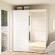 TVILUM Bergamo Garderob med 1 skjutd&ouml;rr + 1 skjutd&ouml;rr med spegel 180 x 220 cm - Paket