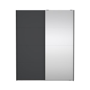 TVILUM Bergamo Garderobe med 1 skyved�r + 1 skyved�r med speil 180 x 220 cm - Pakke