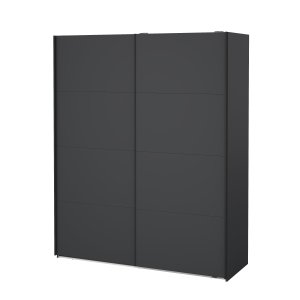 TVILUM Bergamo Garderob med 2 skjutd&ouml;rrar 180 x 220 cm - Paket