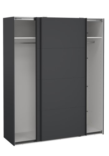 TVILUM Bergamo Garderob med 2 skjutd&ouml;rrar 180 x 220 cm - Paket