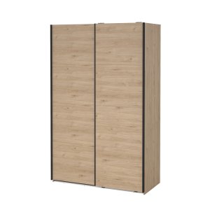 TVILUM Bergamo Garderob med 2 skjutd&ouml;rrar 140 x 220 cm - Paket