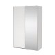 TVILUM Bergamo Garderob med 1 skjutd&ouml;rr + 1 skjutd&ouml;rr med spegel 140 x 220 cm - Paket