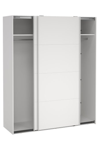 TVILUM Bergamo Garderob med 2 skjutd&ouml;rrar 180 x 220 cm - Paket