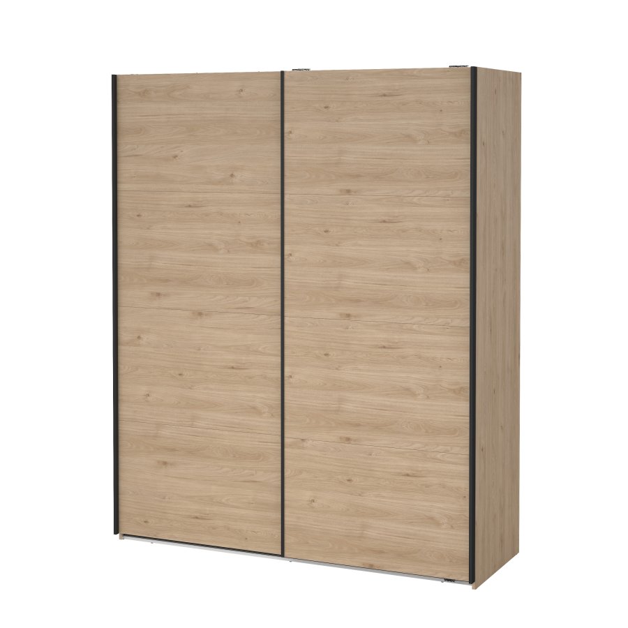 TVILUM Bergamo Garderob med 2 skjutd&ouml;rrar 180 x 220 cm - Paket