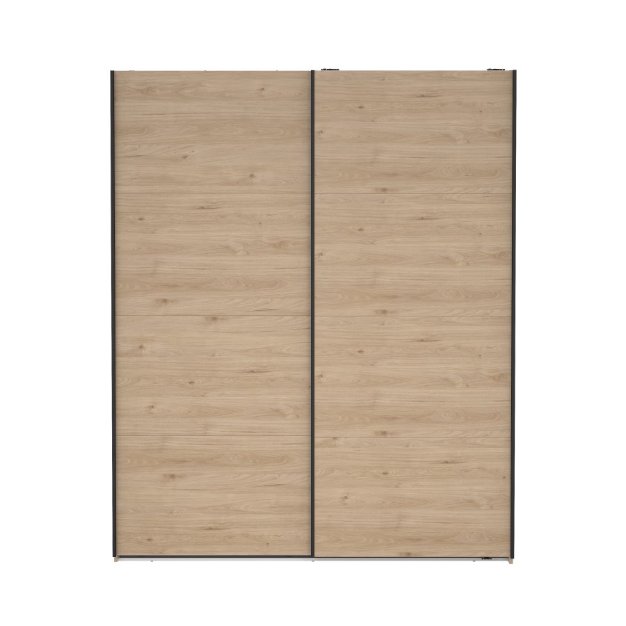 TVILUM Bergamo Garderob med 2 skjutd&ouml;rrar 180 x 220 cm - Paket