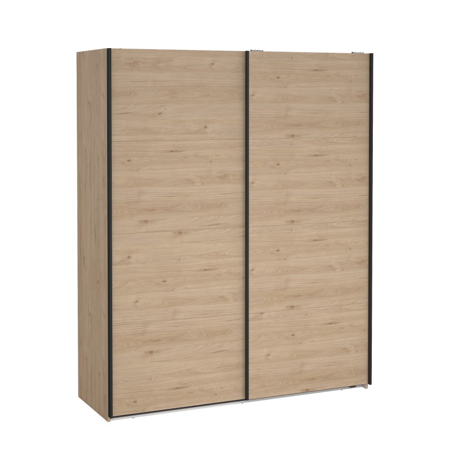 TVILUM Bergamo Garderob med 2 skjutd&ouml;rrar 180 x 220 cm - Paket