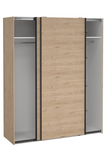 TVILUM Bergamo Garderob med 2 skjutd&ouml;rrar 180 x 220 cm - Paket