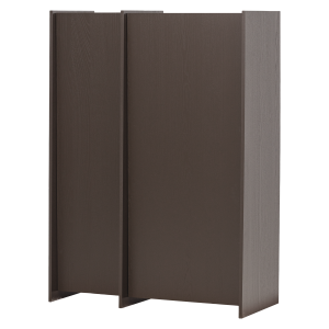 WOOOD Brock-skap med 2 d�rer, askefiner, mellombrun [Fsc]