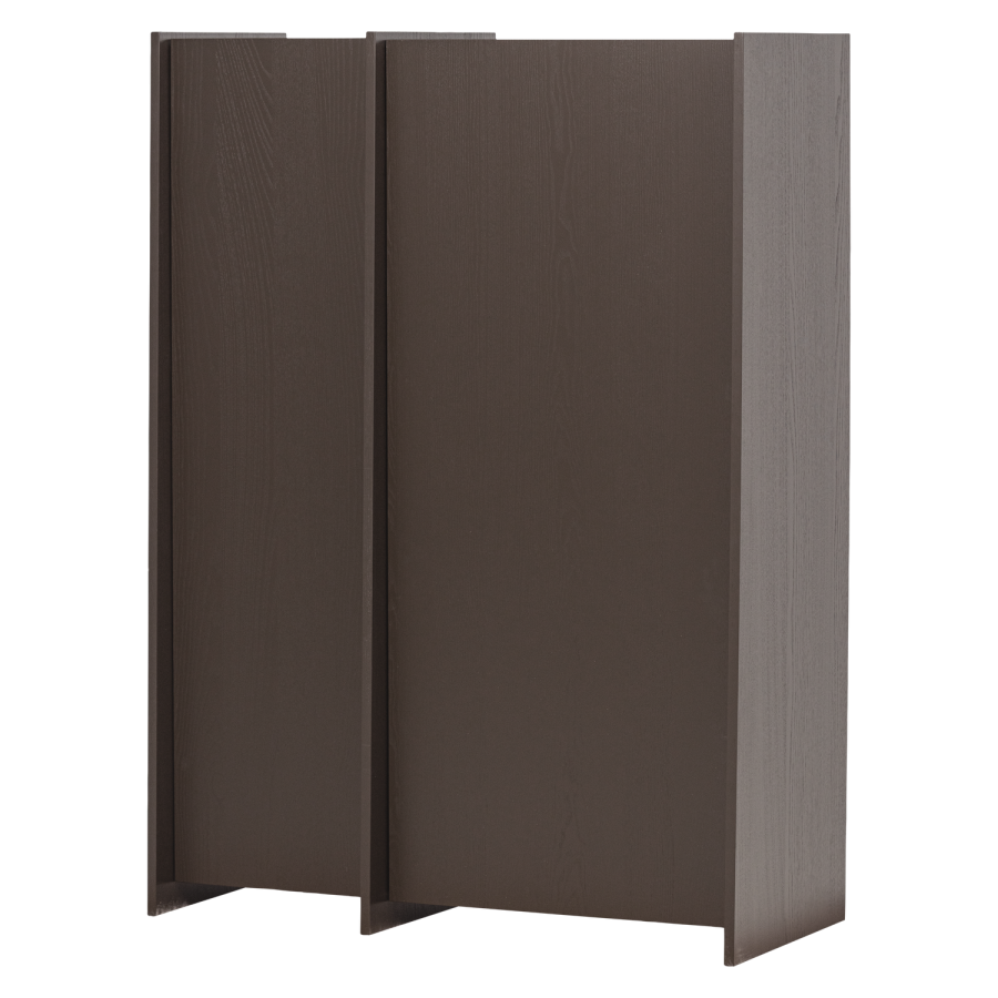 WOOOD Brock-skap med 2 d�rer, askefiner, mellombrun [Fsc]