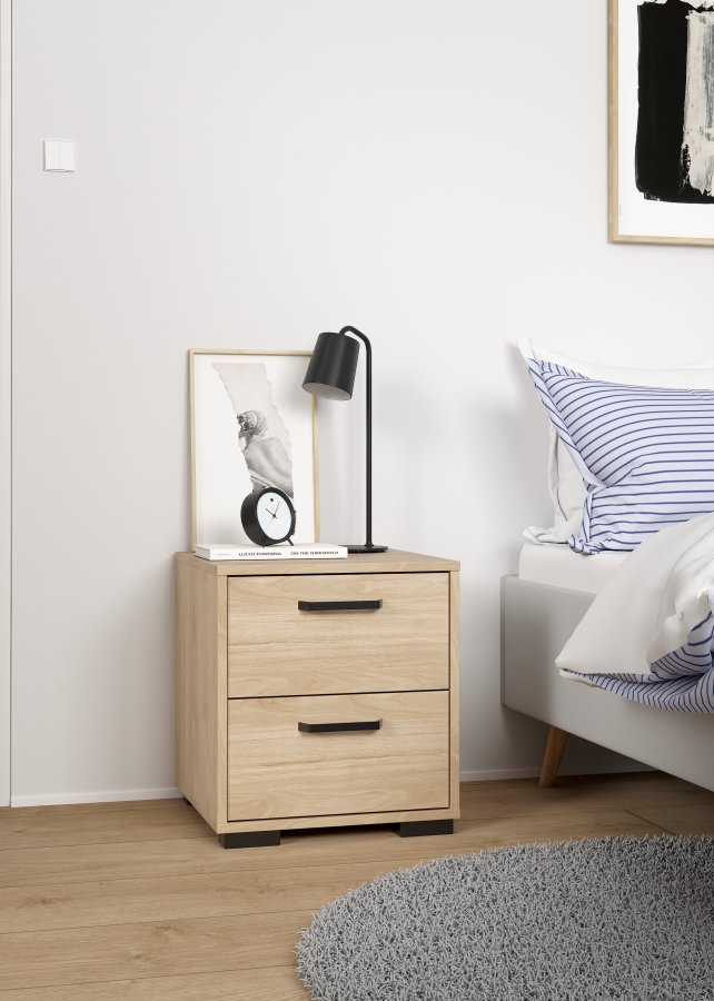 TVILUM Sofia Nattbord 2 skuffer - Pakke