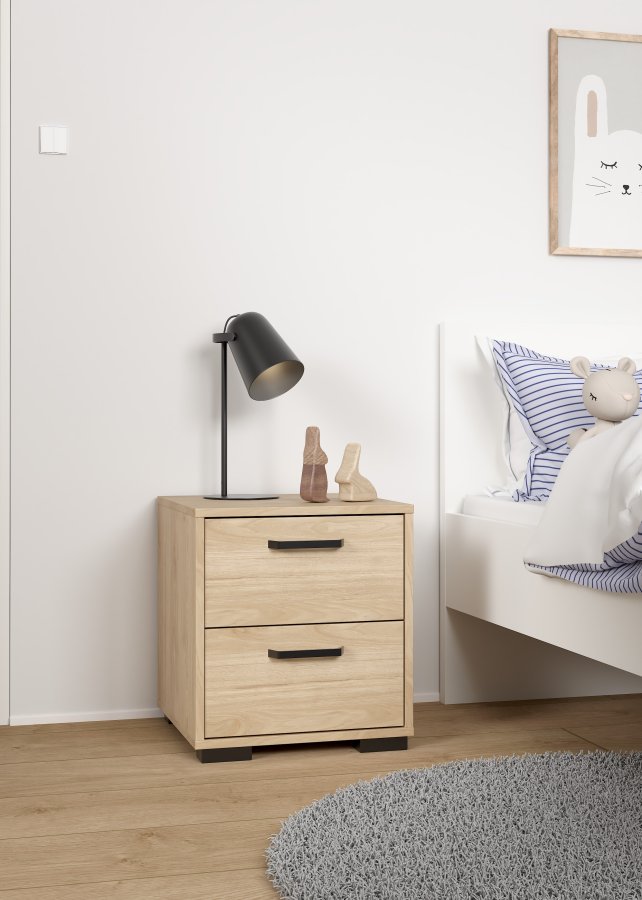 TVILUM Sofia Nattbord 2 skuffer - Pakke