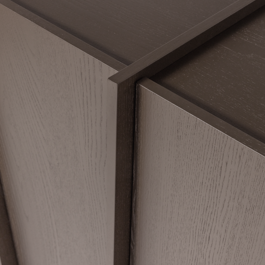 WOOOD Brock-skap med 2 d�rer, askefiner, mellombrun [Fsc]