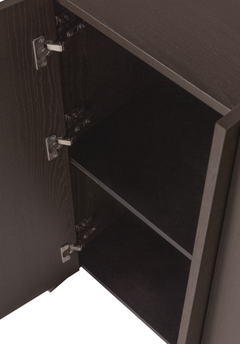 WOOOD Brock-skap med 2 d�rer, askefiner, mellombrun [Fsc]