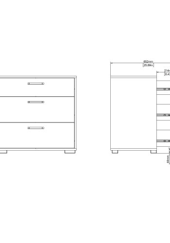 TVILUM Sofia byr� med 3 l�dor