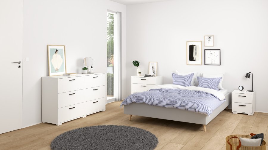 TVILUM Sofia nattbord med 2 skuffer