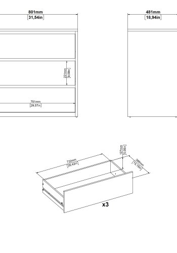 TVILUM Next Byr� med 3 l�dor