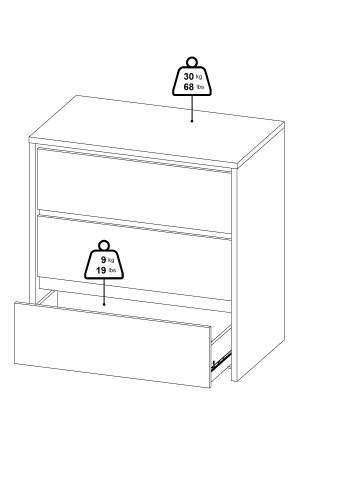 TVILUM Next Byr� med 3 l�dor