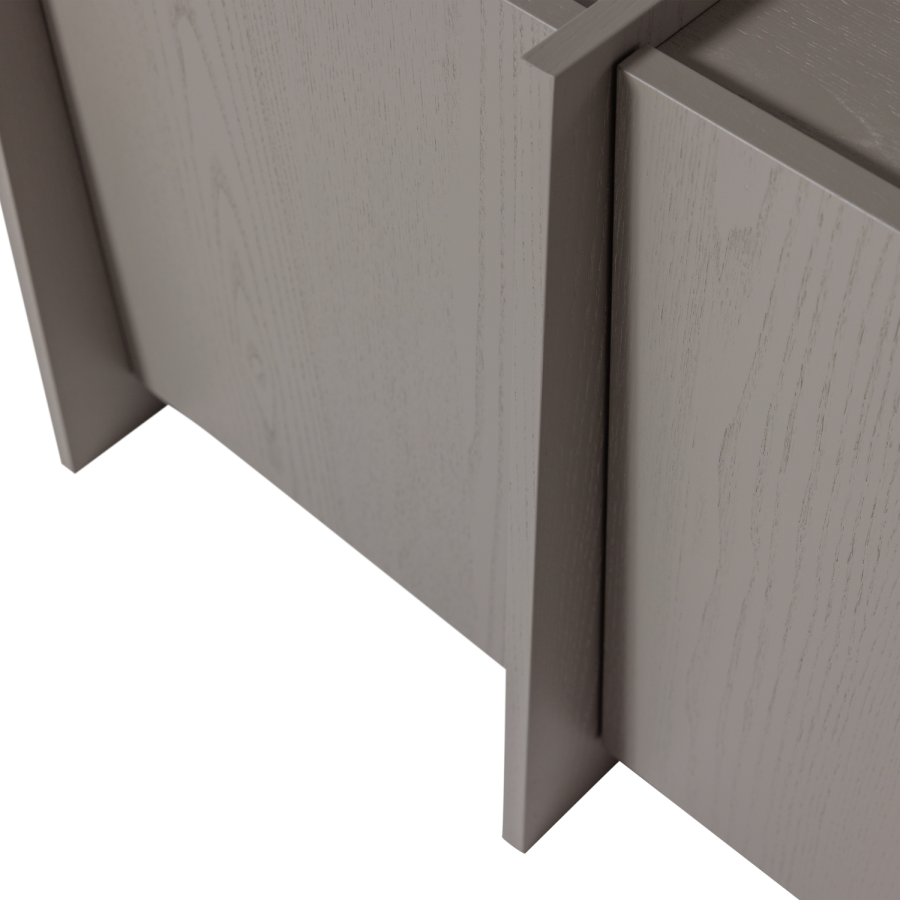 WOOOD Brock TV-skap 102 cm askefiner varm gr� [Fsc]