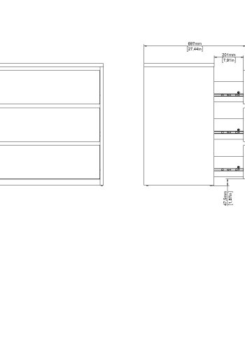 TVILUM Next Byr� med 3 l�dor