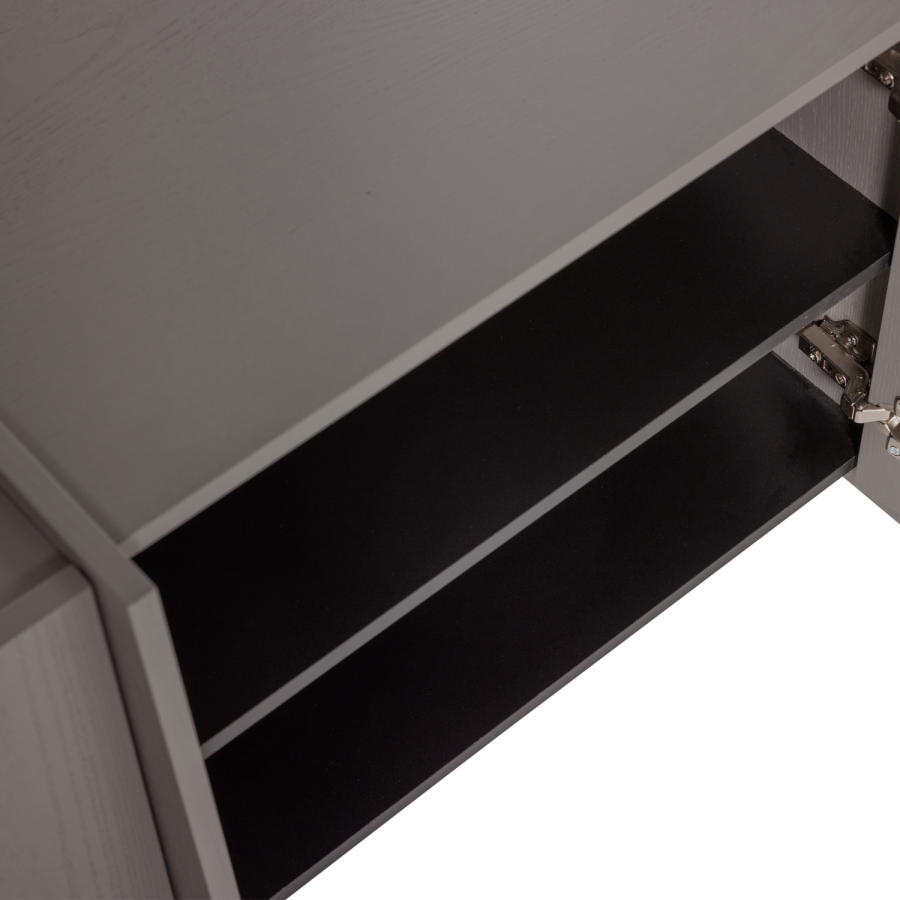 WOOOD Brock TV-skap 102 cm askefiner varm gr� [Fsc]