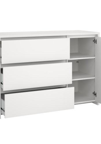 TVILUM Next skjenk med 1 d�r og 3 skuffer