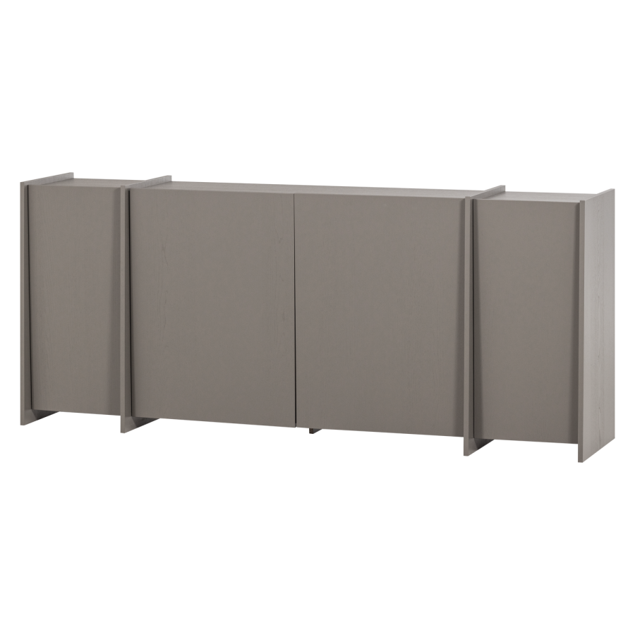 WOOOD Brock skjenk 200 cm askefiner varm gr� [Fsc]