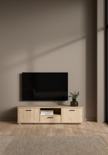 TVILUM Media TV-sk�p med 2 d�rrar + 1 l�da - Parcel