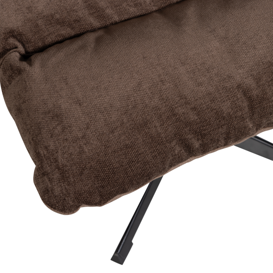 WOOOD Yaro drejestol med Hocker Espresso