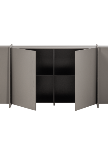 WOOOD Brock skjenk 200 cm askefiner varm gr� [Fsc]