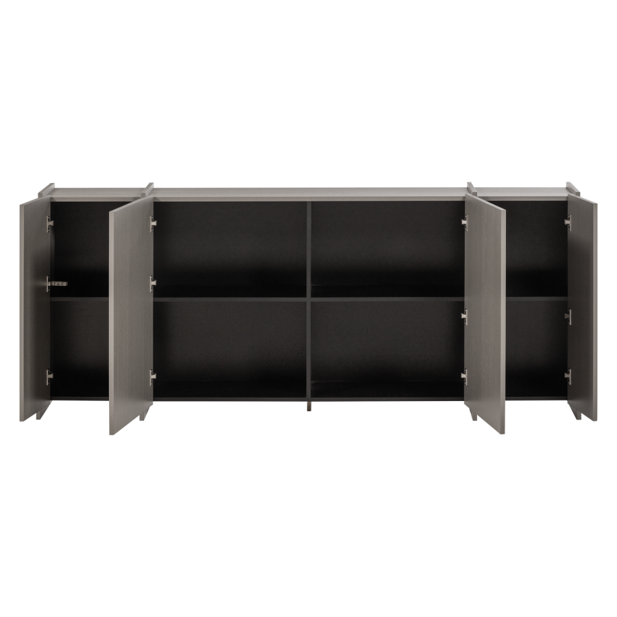 WOOOD Brock skjenk 200 cm askefiner varm gr� [Fsc]