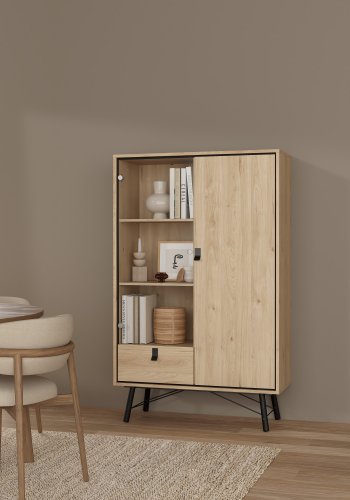 TVILUM Ry porselensskap 1 d�r + 1 vitrineskap + 1 skuff - Parcel