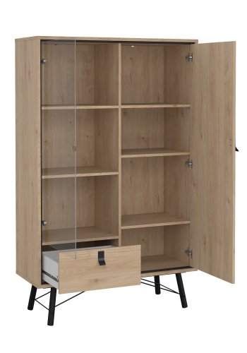 TVILUM Ry porcel�nsskab 1 d�r + 1 vitrine + 1 skuffe - Parcel