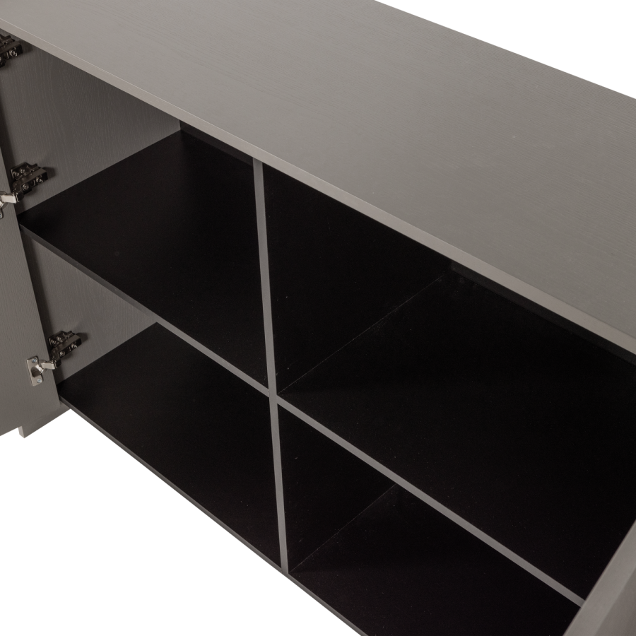 WOOOD Brock skjenk 200 cm askefiner varm gr� [Fsc]