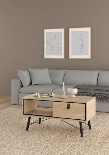 TVILUM Ry salongbord med 1 skuff - Parcel