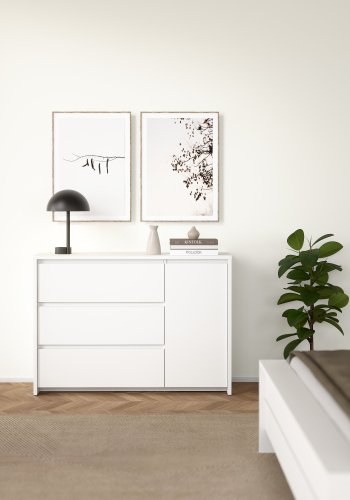 TVILUM Next skjenk med 1 d�r og 3 skuffer - Parcel