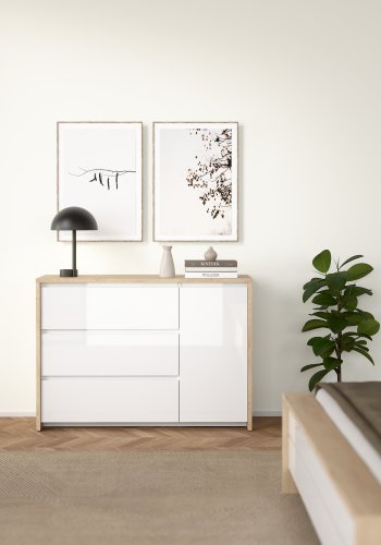 TVILUM Next skjenk med 1 d�r og 3 skuffer - Parcel