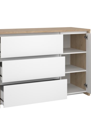 TVILUM Next skjenk med 1 d�r og 3 skuffer - Parcel