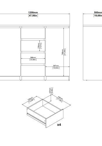 TVILUM Naia skjenk - Pakke