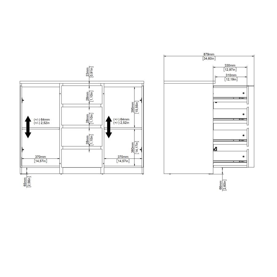 TVILUM Naia skjenk - Pakke