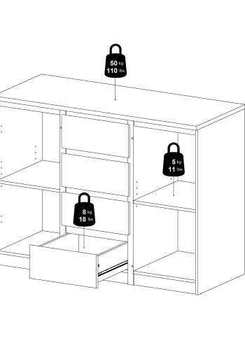 TVILUM Naia skjenk - Pakke