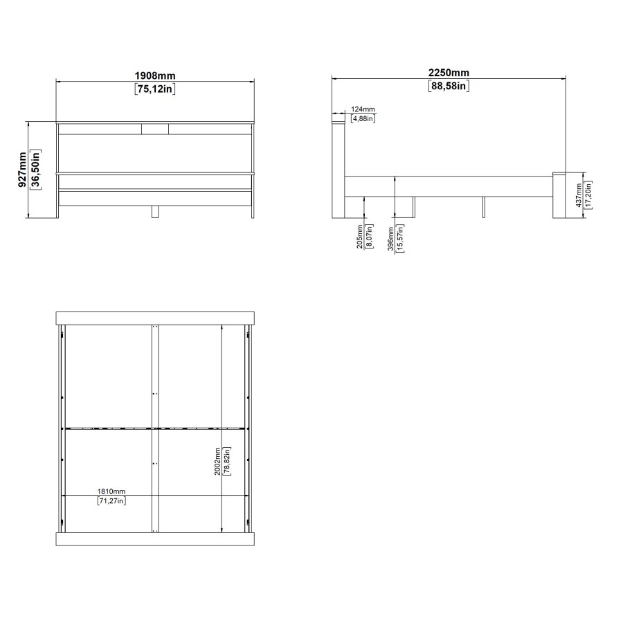 TVILUM Neste seng 180x200 - Pakke