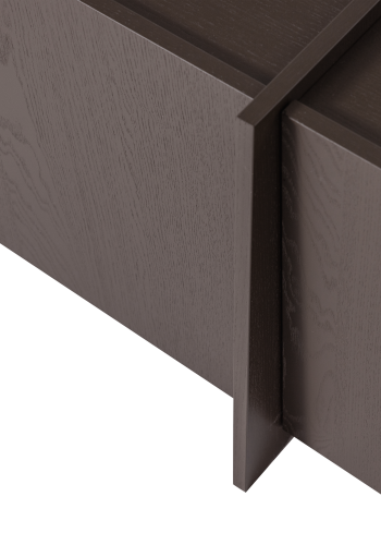 WOOOD Brock TV-skap 200 cm askefiner mellombrun [Fsc]