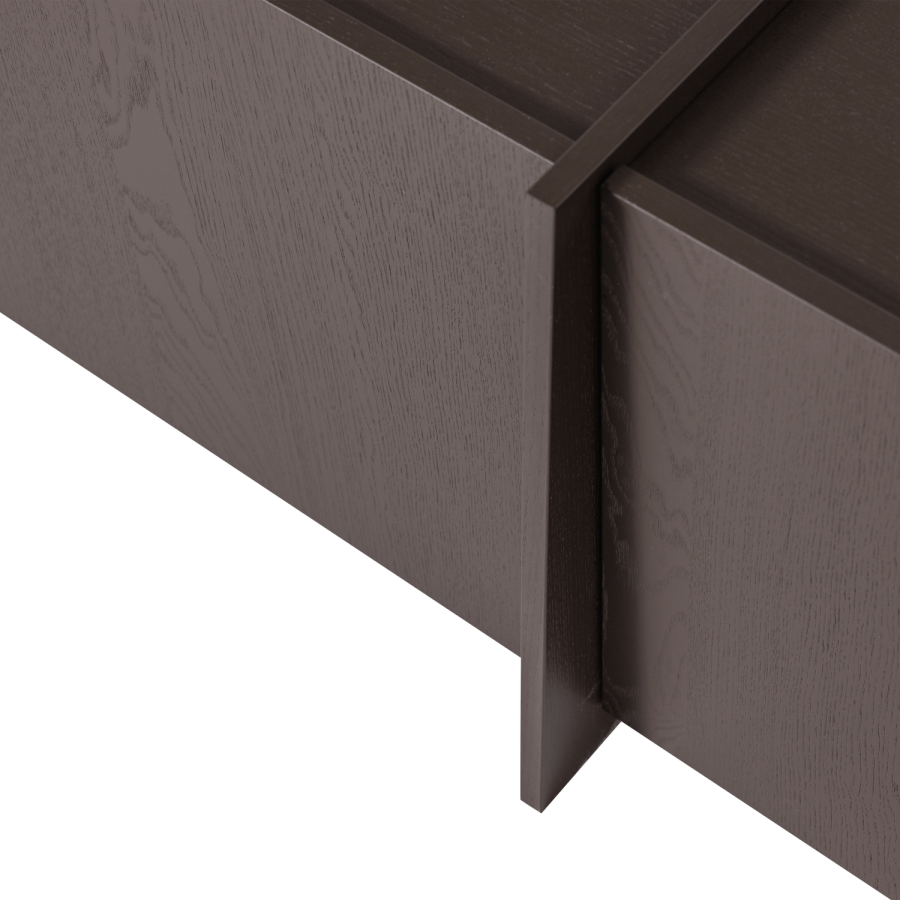 WOOOD Brock TV-skap 200 cm askefiner mellombrun [Fsc]