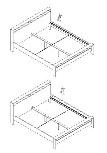 TVILUM Neste seng 180x200 - Pakke