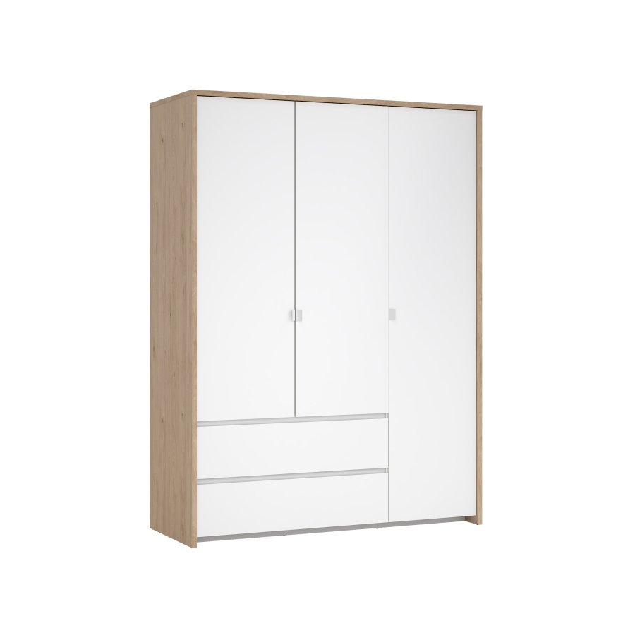 TVILUM Next Garderob med 3 d&ouml;rrar och 2 l�dor - Paket