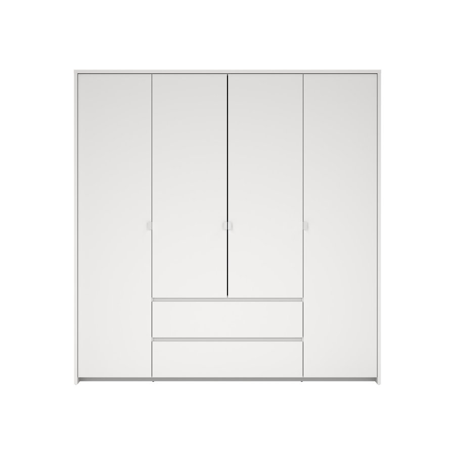 TVILUM Next Garderob med 4 d&ouml;rrar och 2 l�dor - Paket