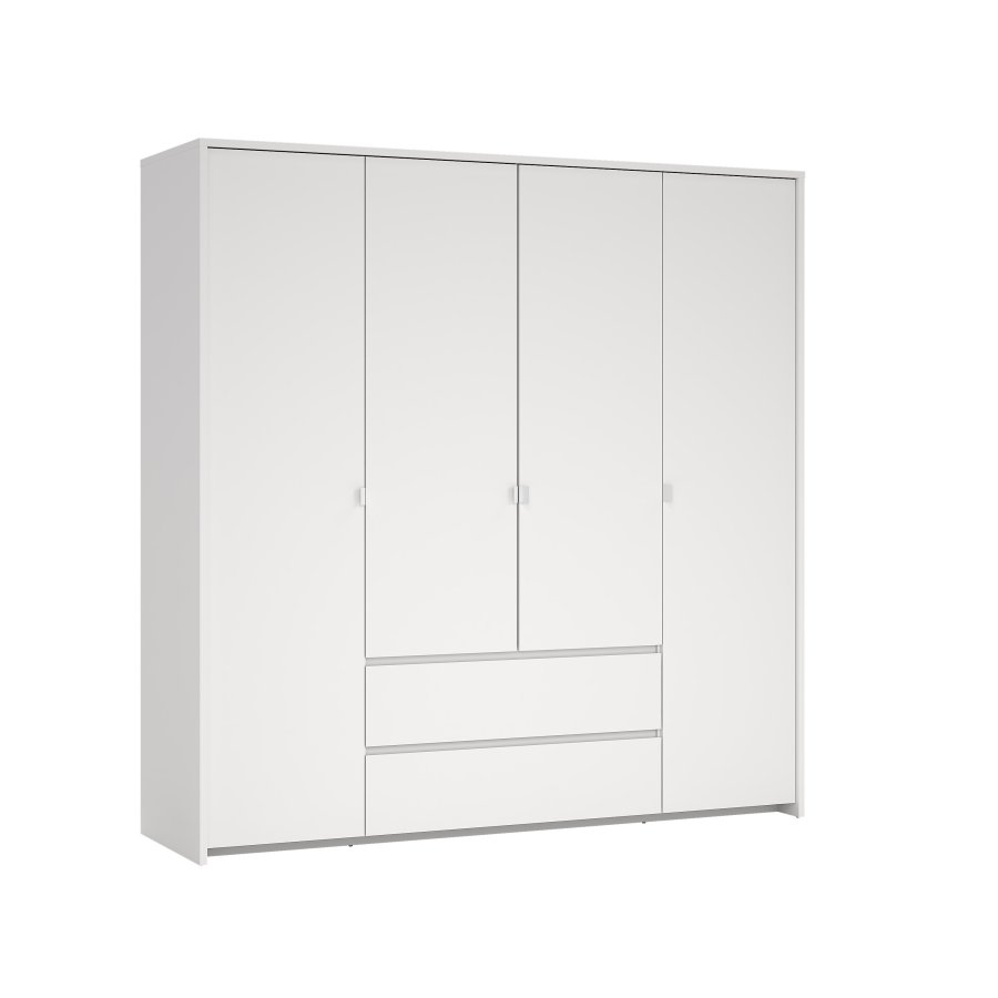 TVILUM Next Garderob med 4 d&ouml;rrar och 2 l�dor - Paket