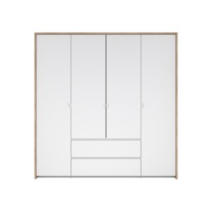 TVILUM Next Garderobe med 4 d�rer og 2 skuffer - Pakke