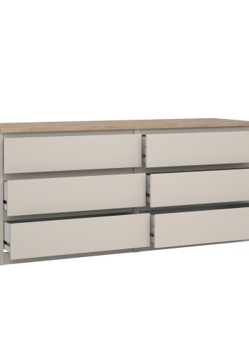 TVILUM Naia Dubbelbyr� med 6 l�dor - Parcel